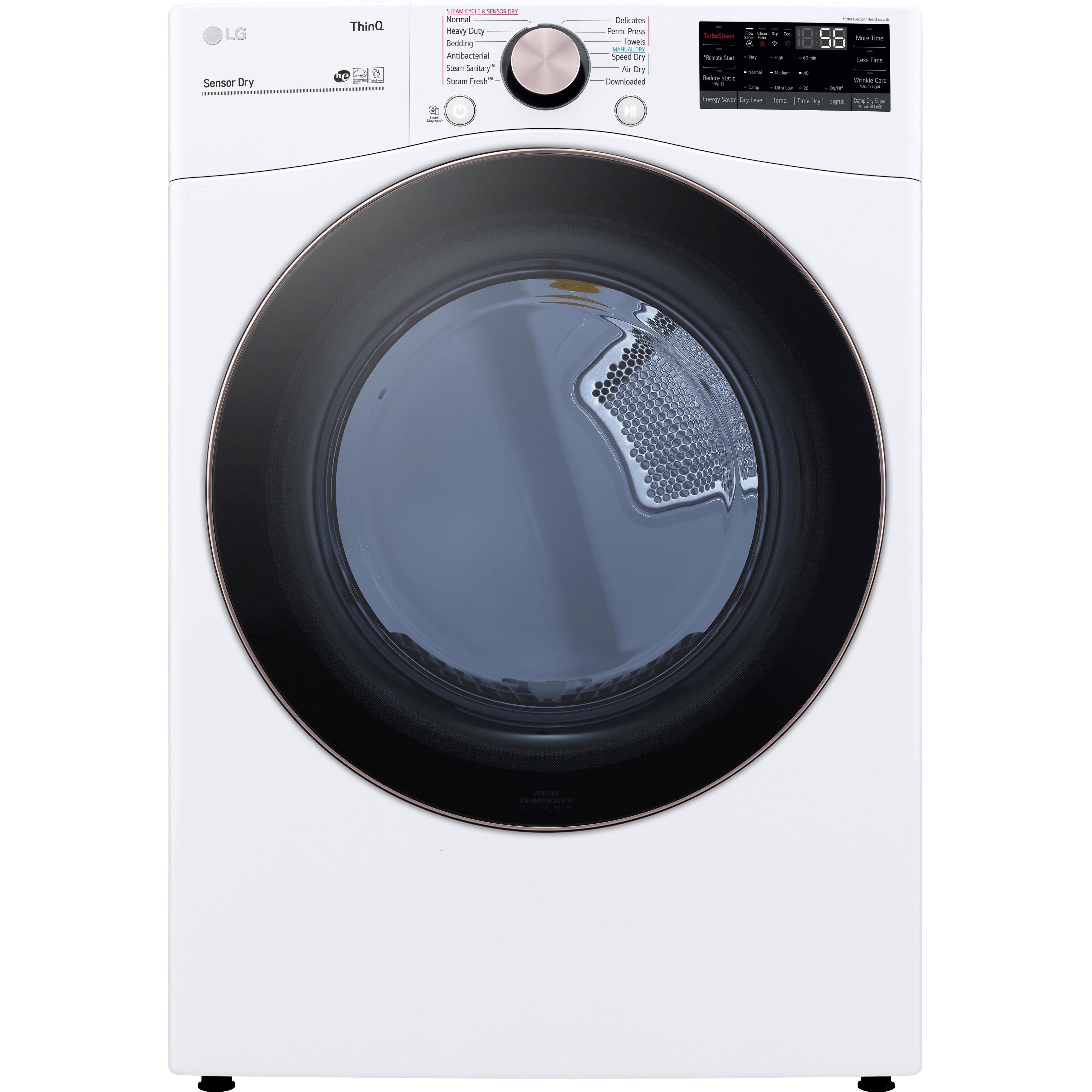 LG 7.4 cu.ft. Gas Dryer with TurboSteam? Technology DLGX4001W