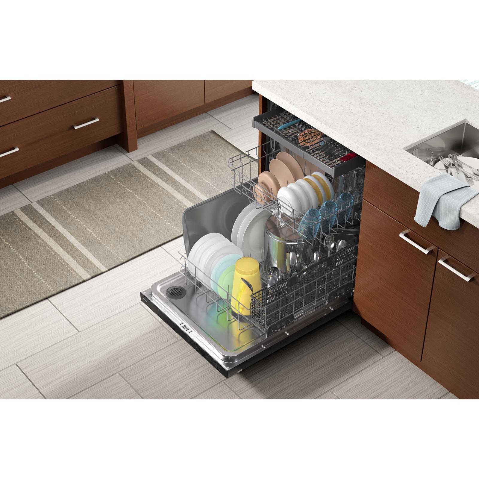 Whirlpool 24-inch Built-in Dishwasher with Sani Rinse Option WDT750SAKB