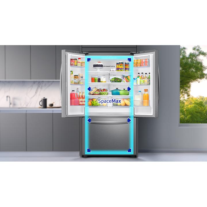 Samsung 36-inch, 27.7 cu.ft. Freestanding French 3-Door Refrigerator with Family Hub? RF28T5F01SR/AA