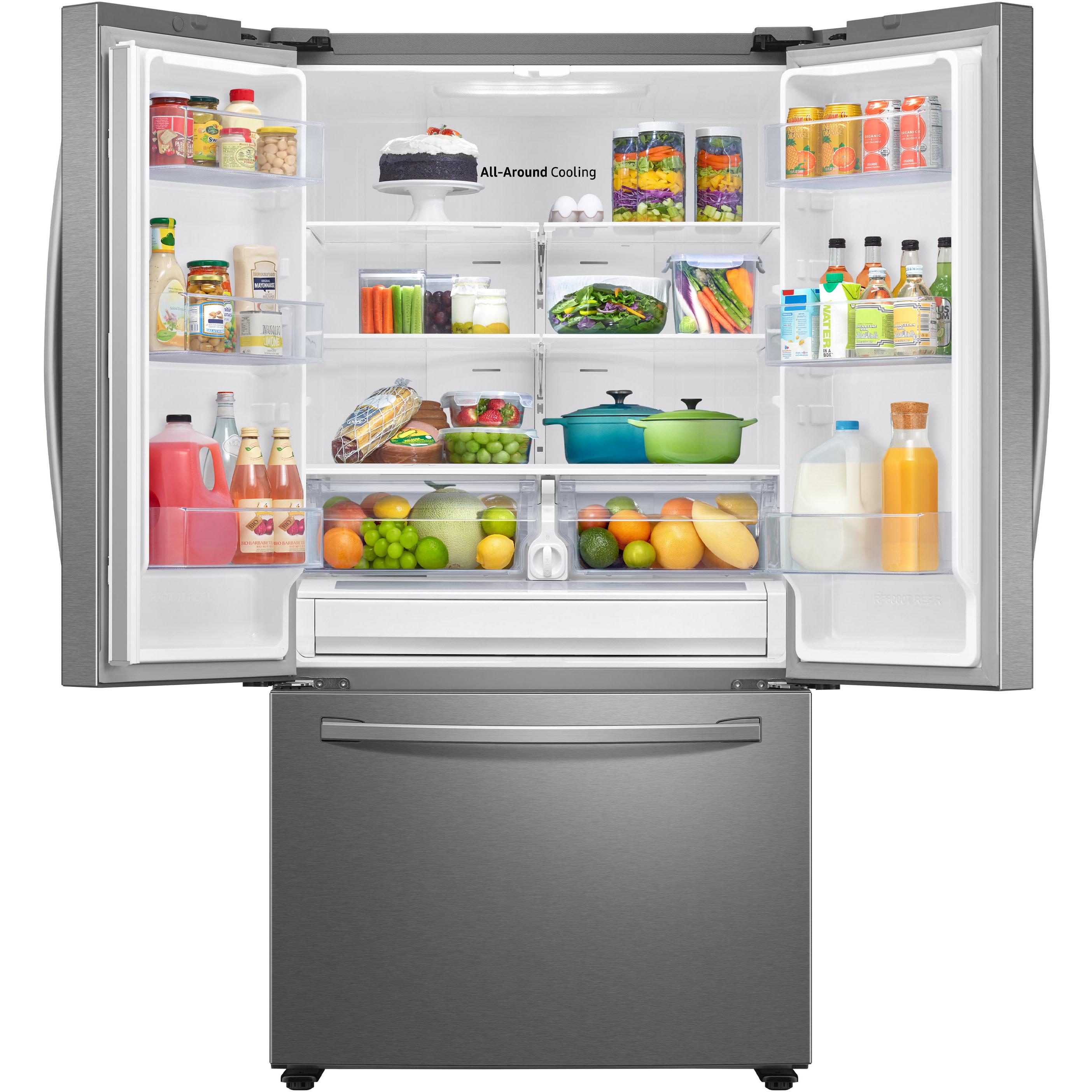 Samsung 36-inch, 27.7 cu.ft. Freestanding French 3-Door Refrigerator with Family Hub? RF28T5F01SR/AA