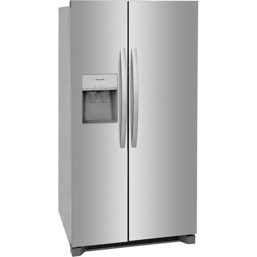 Frigidaire 36-inch, 25.6 cu.ft. Freestanding Side-by-Side Refrigerator with Ice and Water Dispensing System FRSS2623AS