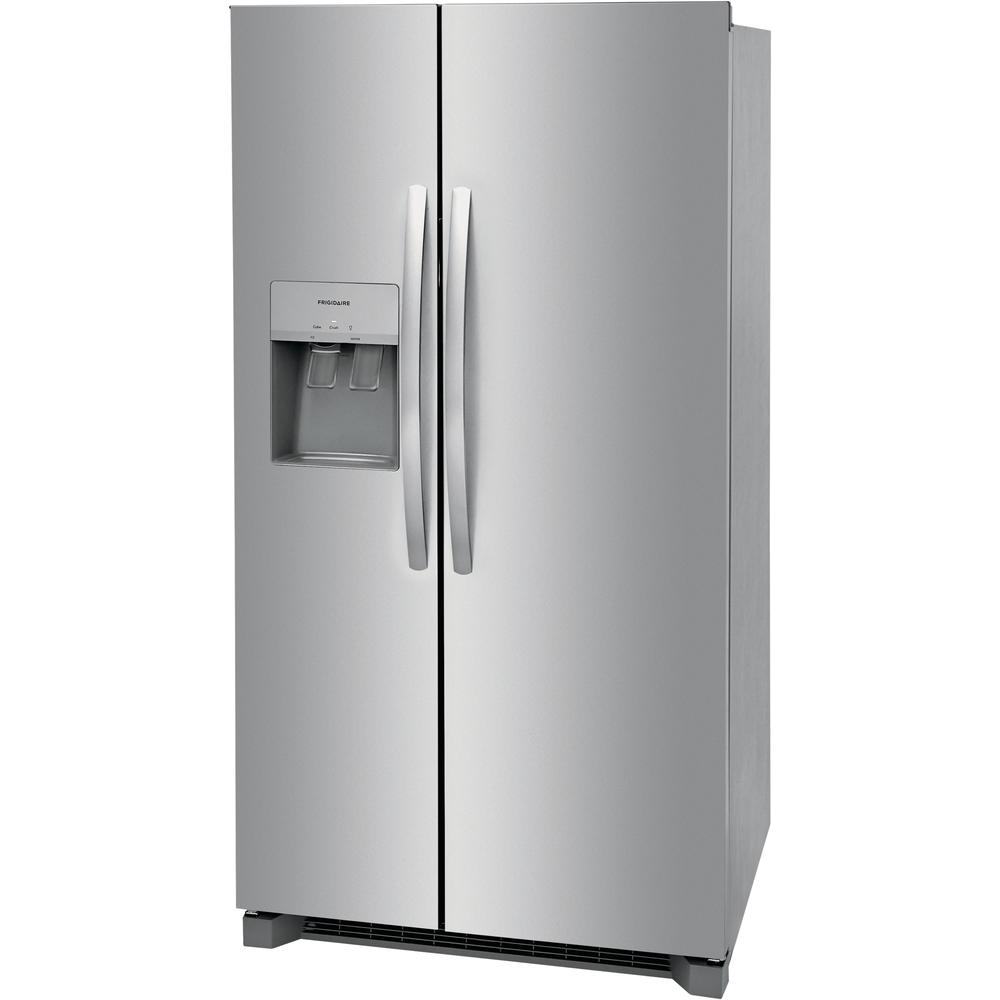 Frigidaire 36-inch, 25.6 cu.ft. Freestanding Side-by-Side Refrigerator with Ice and Water Dispensing System FRSS2623AS