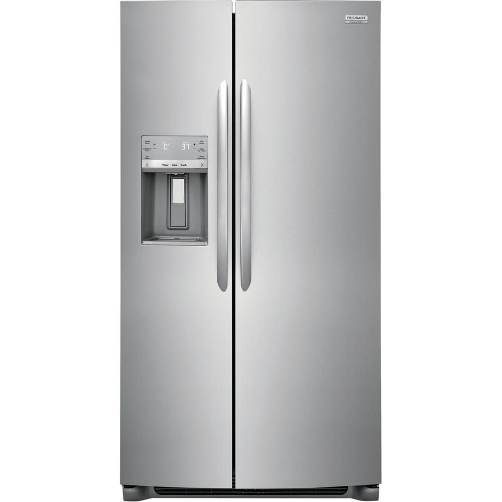Frigidaire Gallery 36-inch, 25.6 cu.ft. Freestanding Side-by-Side Refrigerator with Ice and Water Dispensing System GRSS2652AF