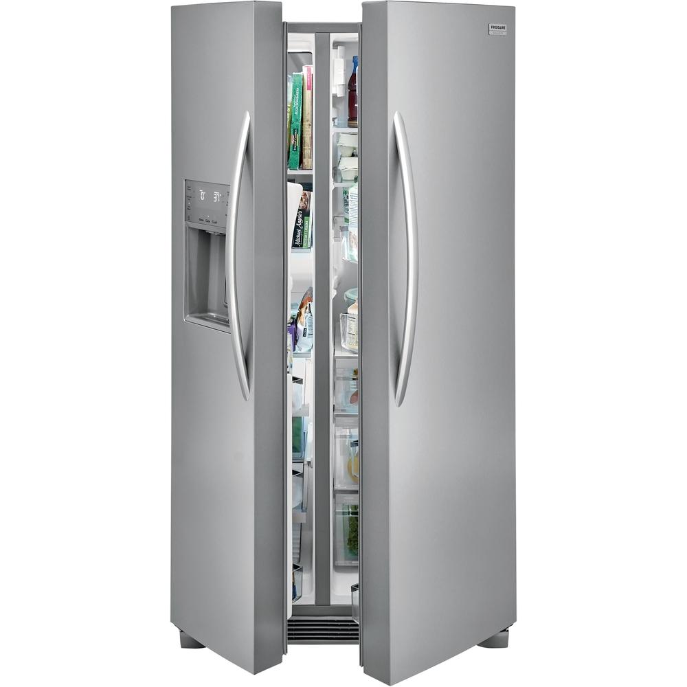 Frigidaire Gallery 36-inch, 25.6 cu.ft. Freestanding Side-by-Side Refrigerator with Ice and Water Dispensing System GRSS2652AF