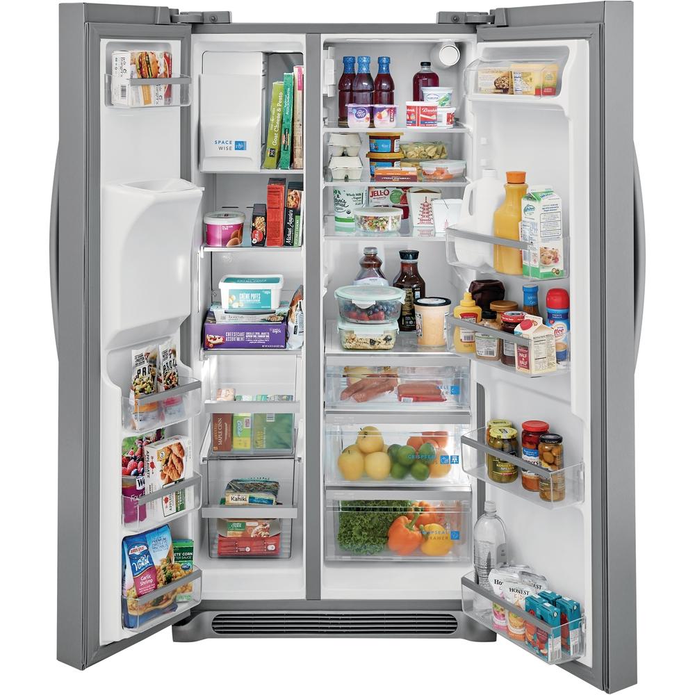 Frigidaire Gallery 36-inch, 25.6 cu.ft. Freestanding Side-by-Side Refrigerator with Ice and Water Dispensing System GRSS2652AF