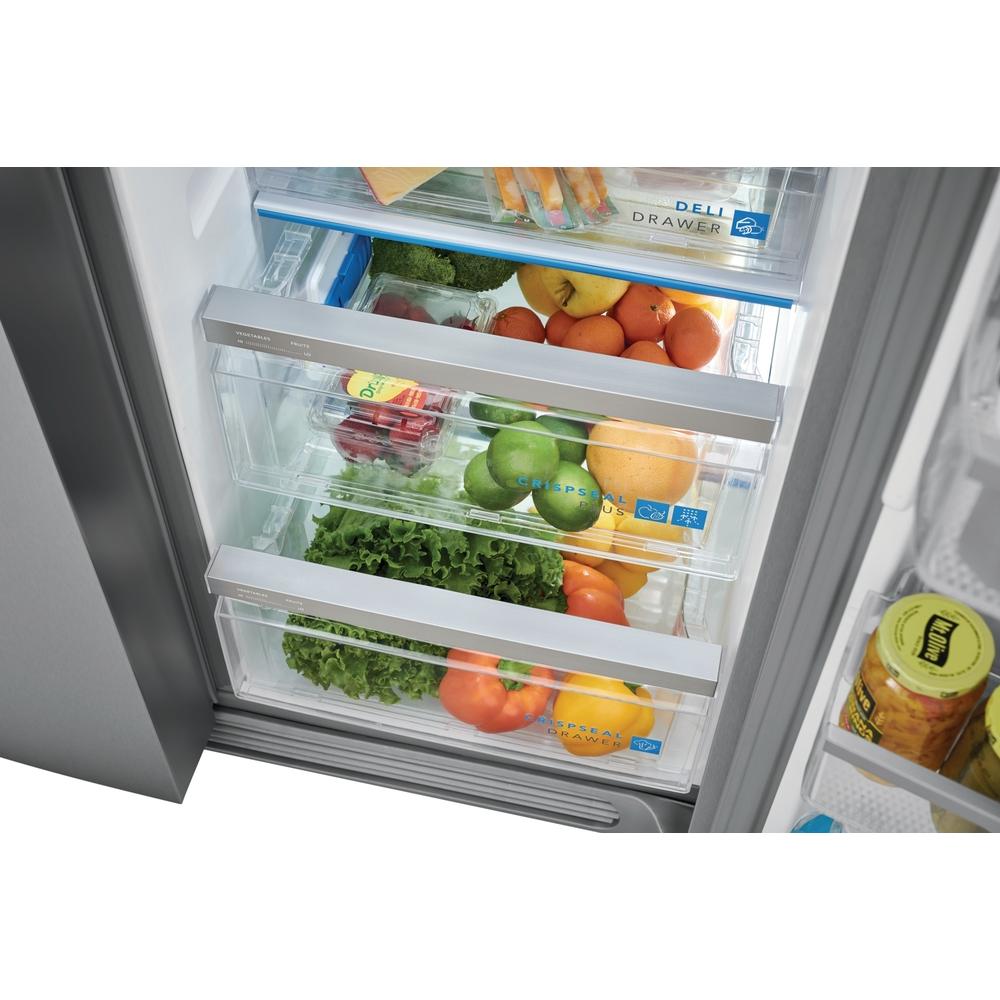 Frigidaire Gallery 36-inch, 25.6 cu.ft. Freestanding Side-by-Side Refrigerator with Ice and Water Dispensing System GRSS2652AF