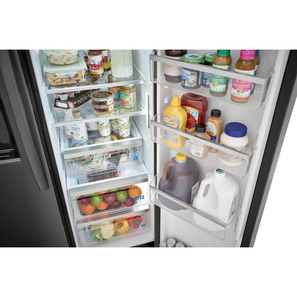 Frigidaire Gallery 36-inch, 22.3 cu.ft. Counter-Depth Side-by-Side Refrigerator with Ice and Water Dispensing System GRSC2352AD