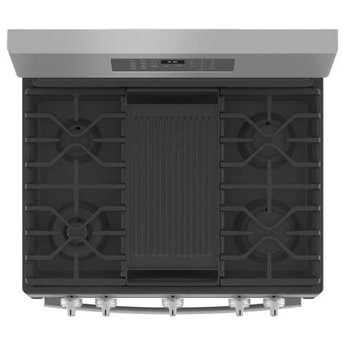 GE Profile 30-inch Freestanding Dual-Fuel Range with Wi-Fi Connectivity P2B935YPFS
