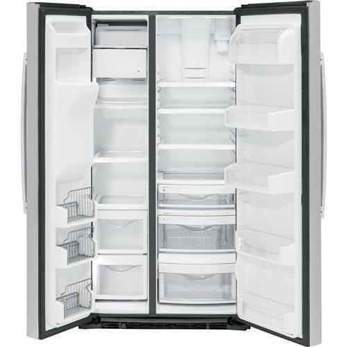 GE Profile 36-inch, 25.3 cu. ft. Side-by-Side Refrigerator with Ice and Water PSE25KYHFS