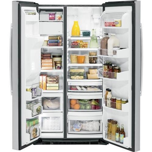 GE Profile 36-inch, 25.3 cu. ft. Side-by-Side Refrigerator with Ice and Water PSE25KYHFS