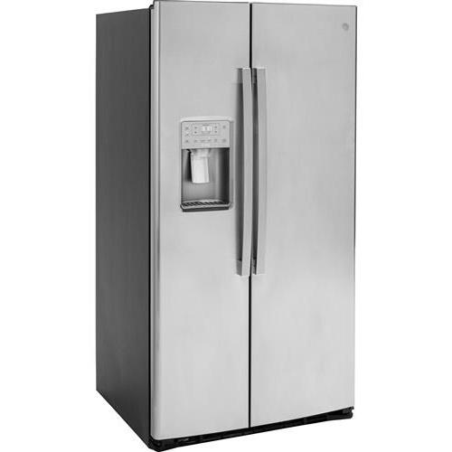 GE Profile 36-inch, 25.3 cu. ft. Side-by-Side Refrigerator with Ice and Water PSE25KYHFS