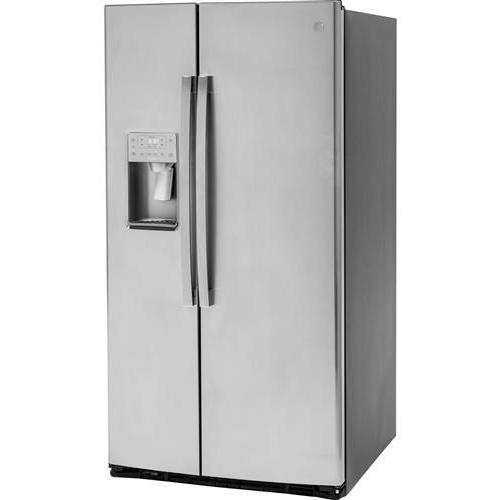 GE Profile 36-inch, 25.3 cu. ft. Side-by-Side Refrigerator with Ice and Water PSE25KYHFS