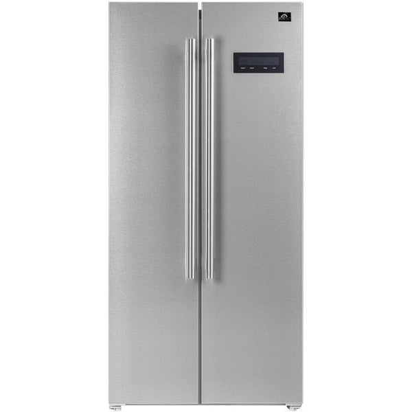 Forno 60 in.W 27.6cu.ft. Free Standing Side by Side Style 2-Doors  Refrigerator, Freezer in Stainless Steel w/ Decorative Grill FFFFD1933-60S  - The Home Depot