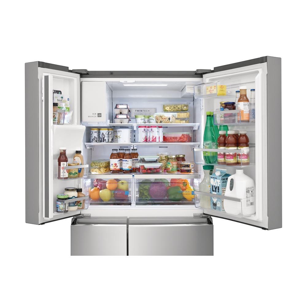 Frigidaire Gallery 36-inch, 21.8 cu.ft. Counter-Depth French 4-Door Refrigerator with External Water and Ice Dispensing System GRQC2255AF