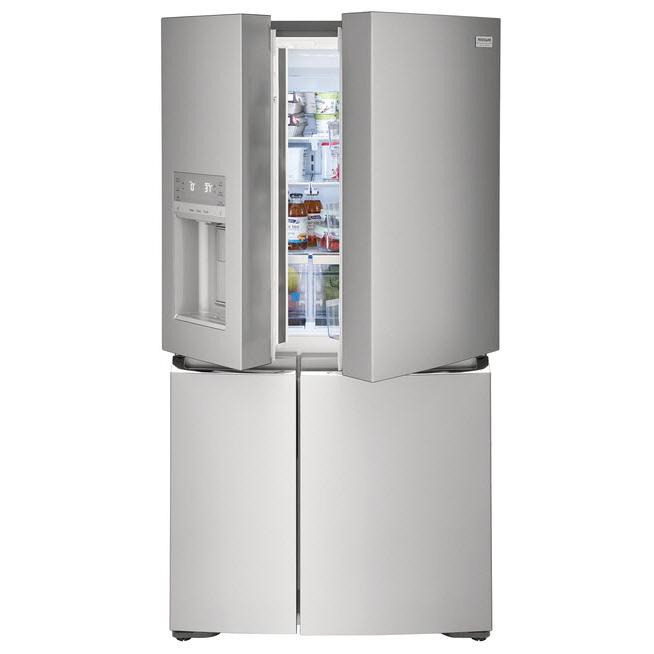 Frigidaire Gallery 36-inch, 21.8 cu.ft. Counter-Depth French 4-Door Refrigerator with External Water and Ice Dispensing System GRQC2255AF