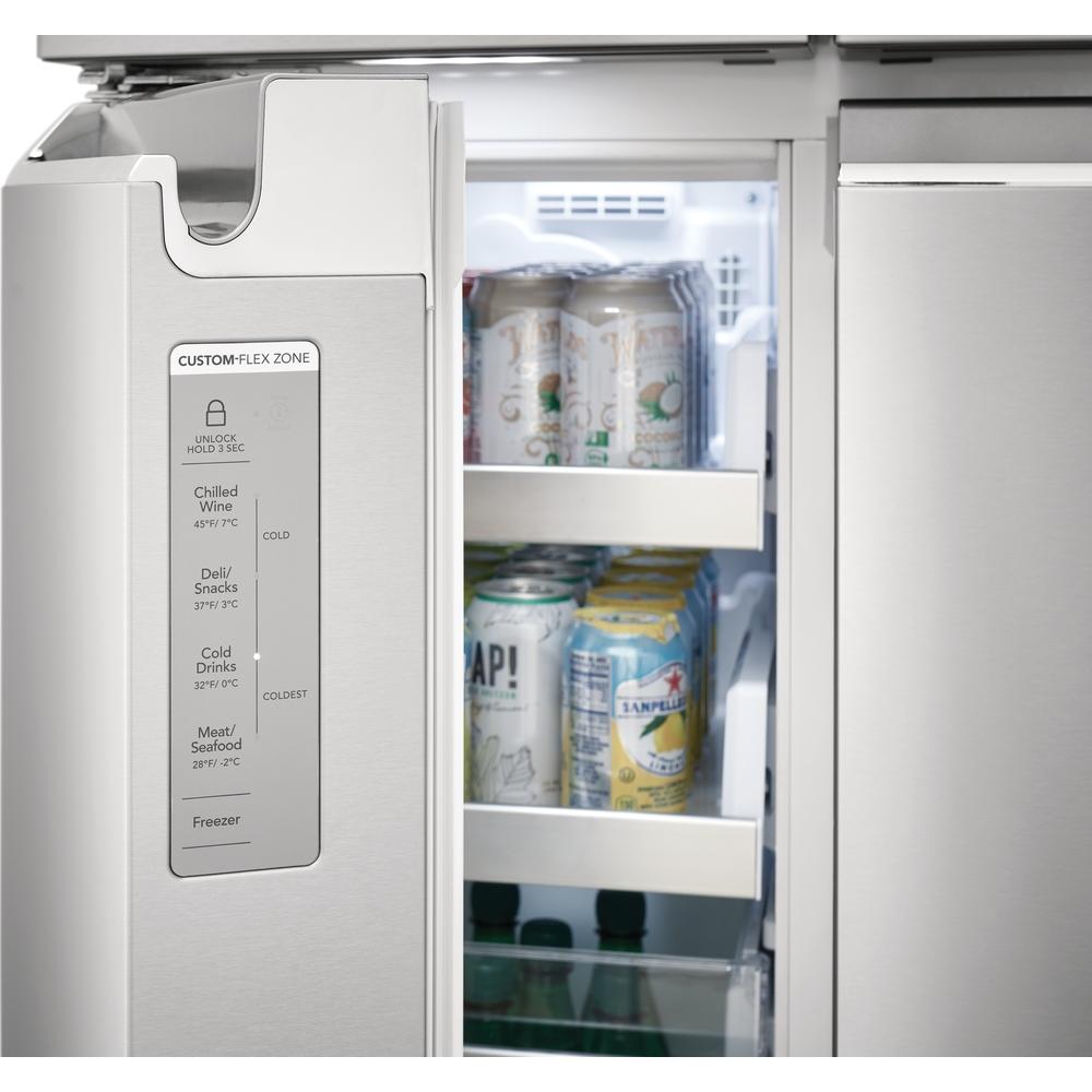 Frigidaire Gallery 36-inch, 21.8 cu.ft. Counter-Depth French 4-Door Refrigerator with External Water and Ice Dispensing System GRQC2255AF