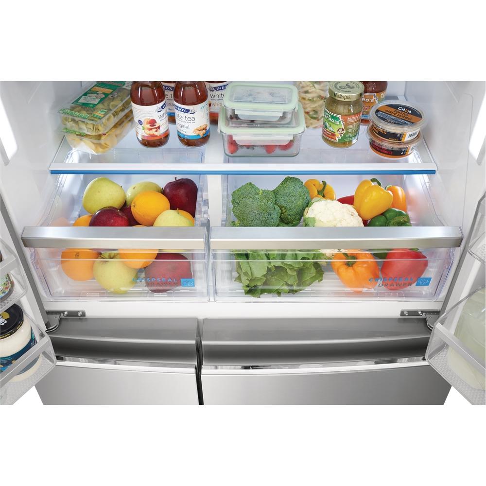 Frigidaire Gallery 36-inch, 21.8 cu.ft. Counter-Depth French 4-Door Refrigerator with External Water and Ice Dispensing System GRQC2255AF