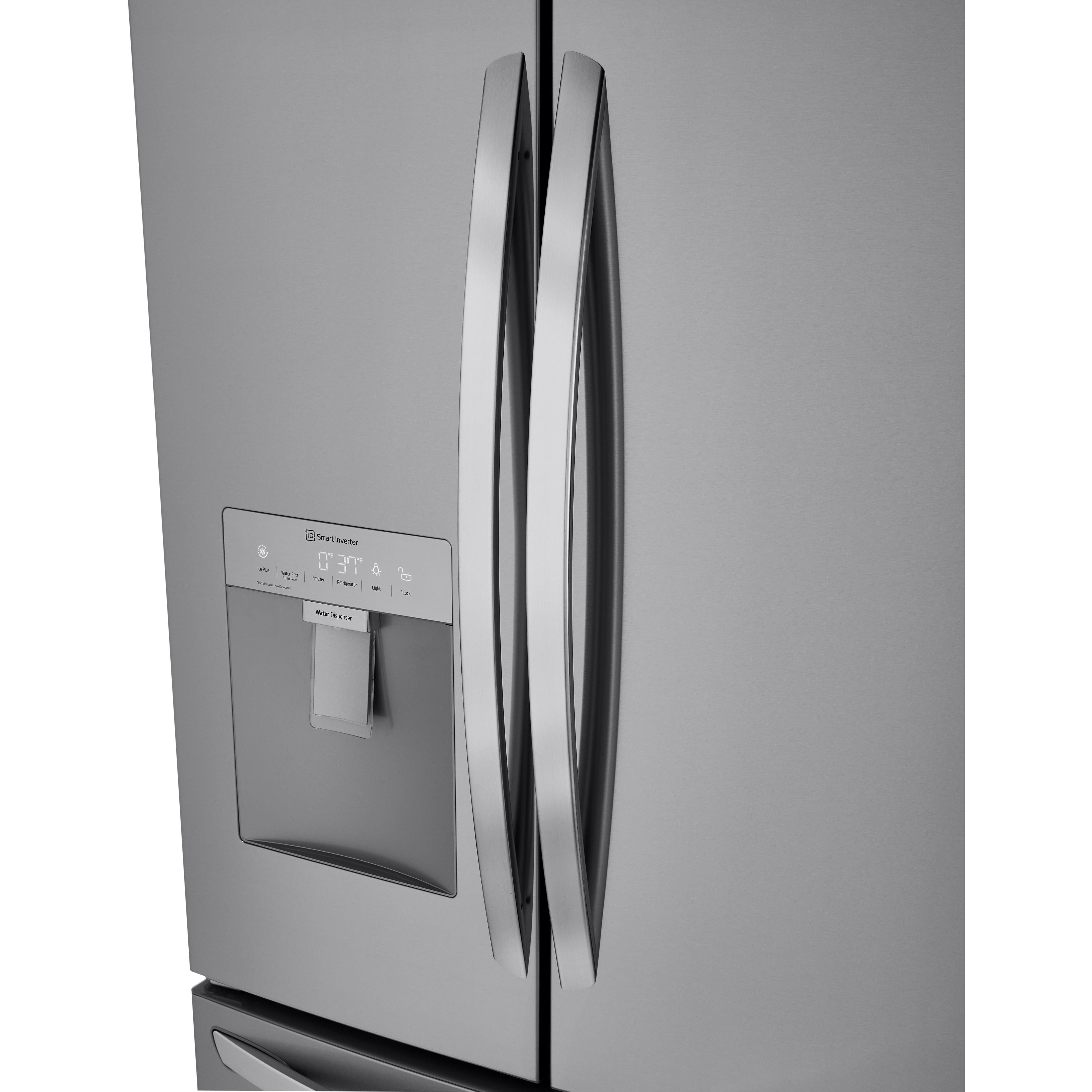 LG 36-inch, 29 cu.ft. Freestanding French 3-Door Refrigerator with Multi-Air Flow? Technology LRFWS2906S