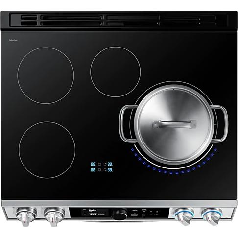 Samsung 30-inch Slide-in Electric Induction Range with WI-FI Connect NE63T8951SS/AA