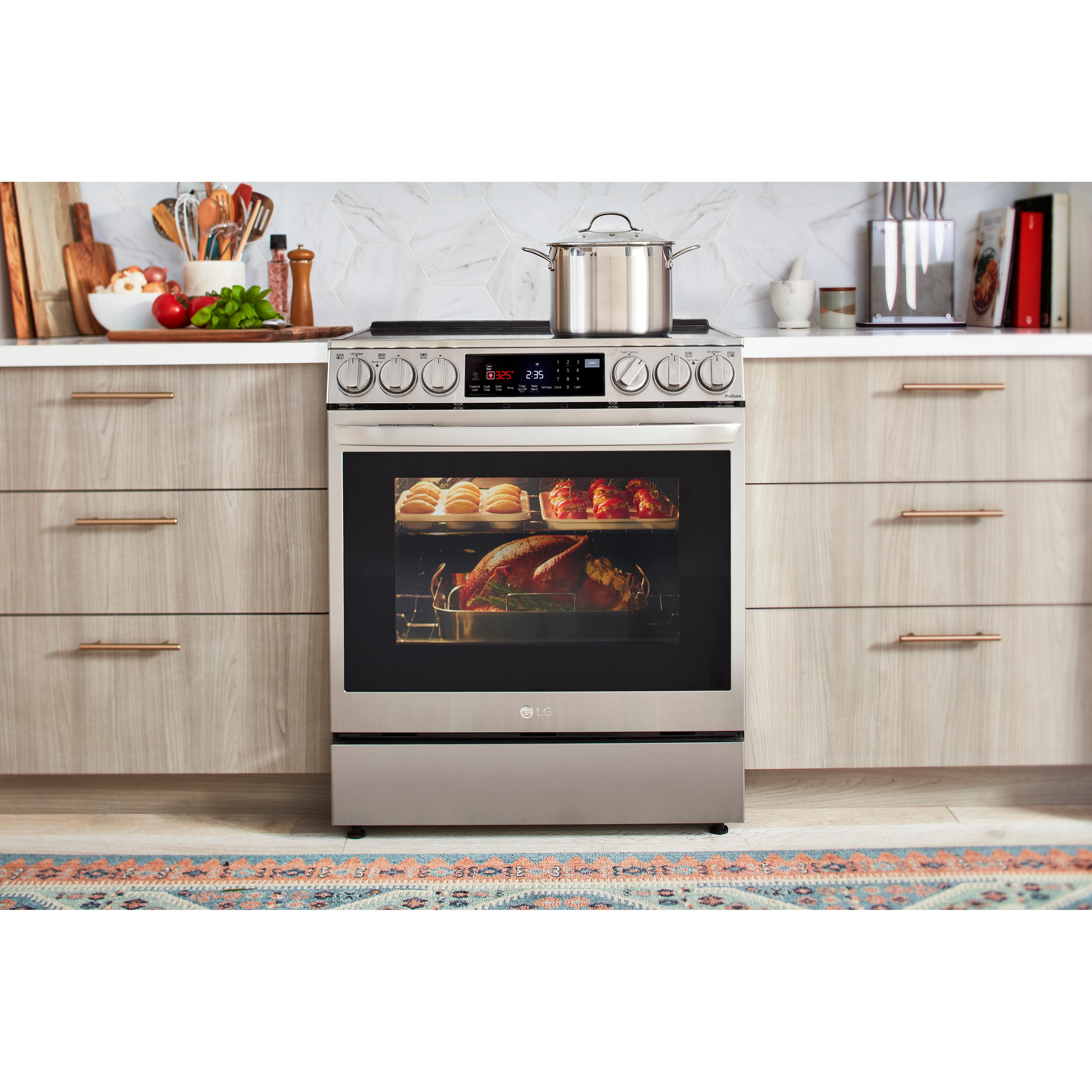 LG 30-inch Slide-In Electric Range with Air Fry LSEL6335F