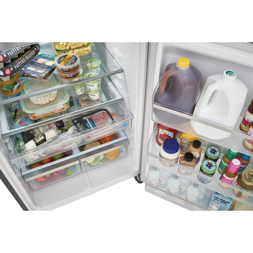 Frigidaire Gallery 30-inch, 20 cu.ft. Freestanding Top Freezer Refrigerator with LED Lighting FGHT2055VD