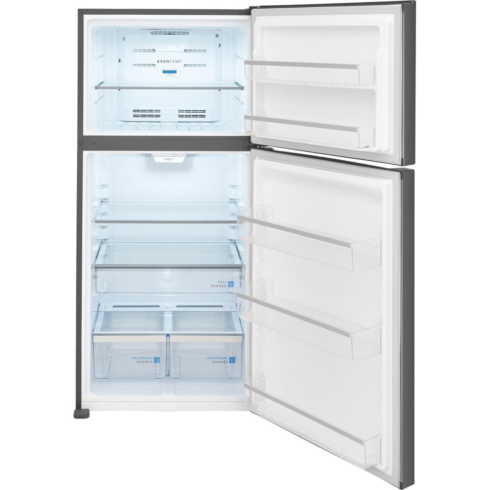 Frigidaire Gallery 30-inch, 20 cu.ft. Freestanding Top Freezer Refrigerator with LED Lighting FGHT2055VD