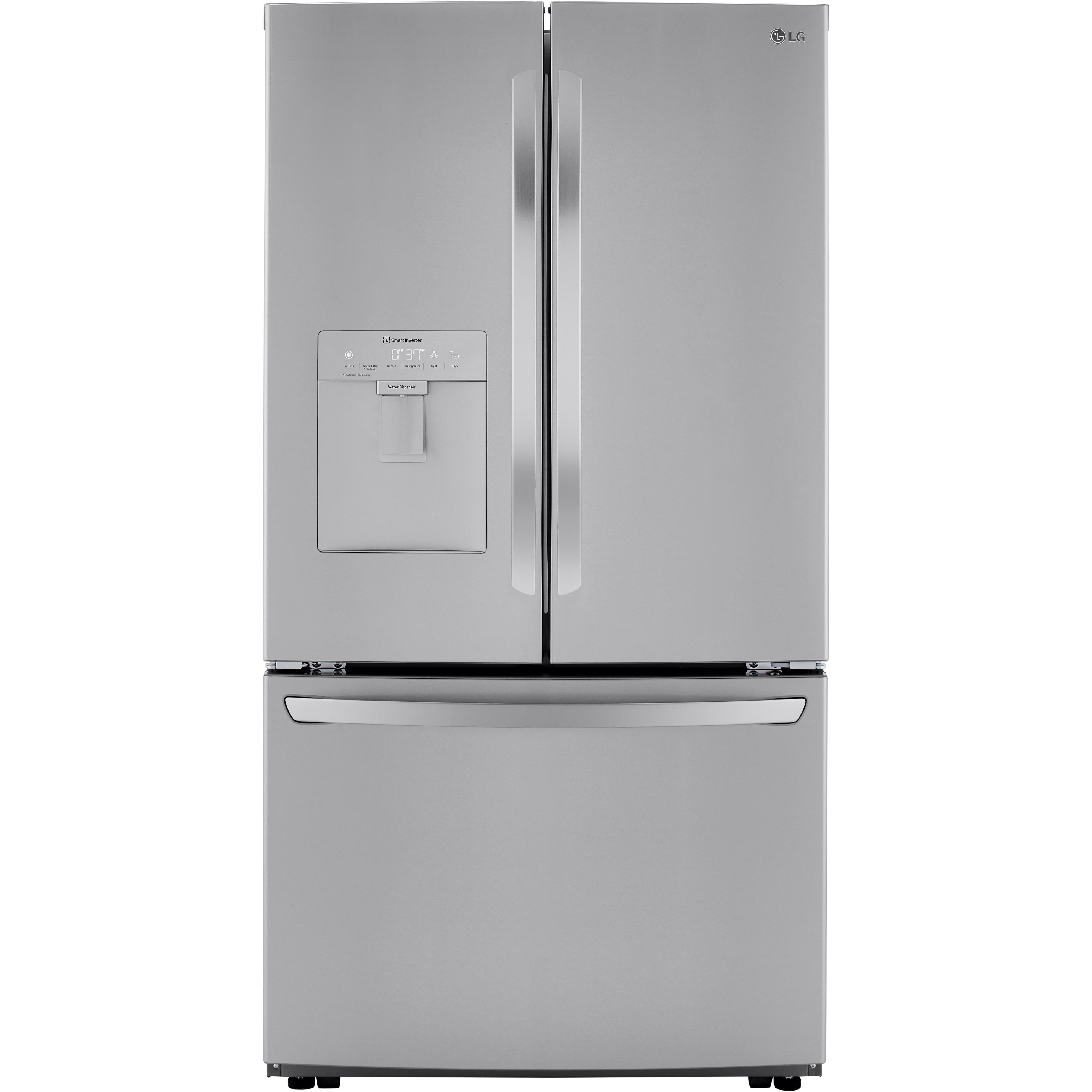 LG 36-inch, 29 cu.ft. Freestanding French 3-Door Refrigerator with Multi-Air Flow? Technology LRFWS2906V