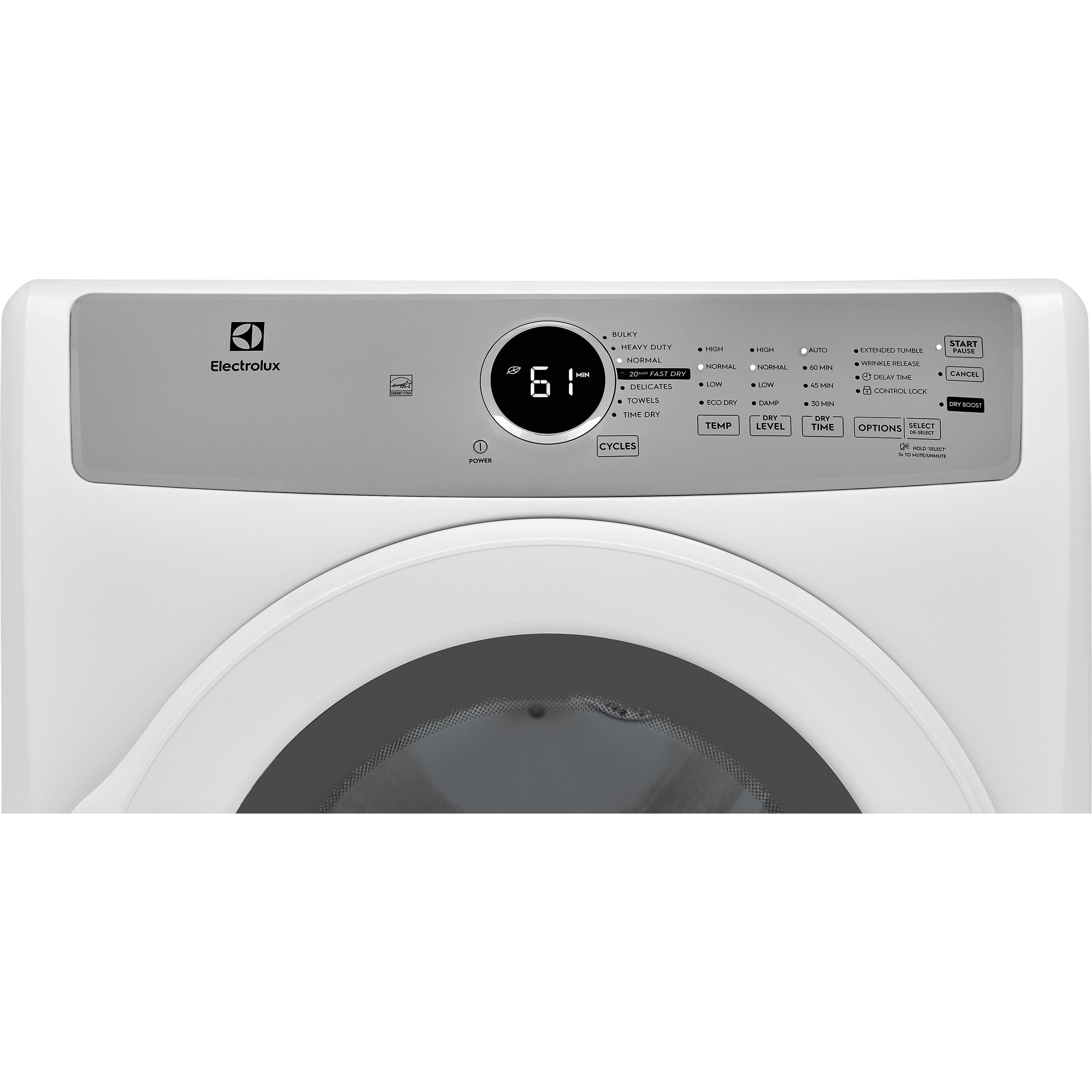 Electrolux 8.0 cu.ft. Gas Dryer with 7 Dry Programs ELFG7337AW