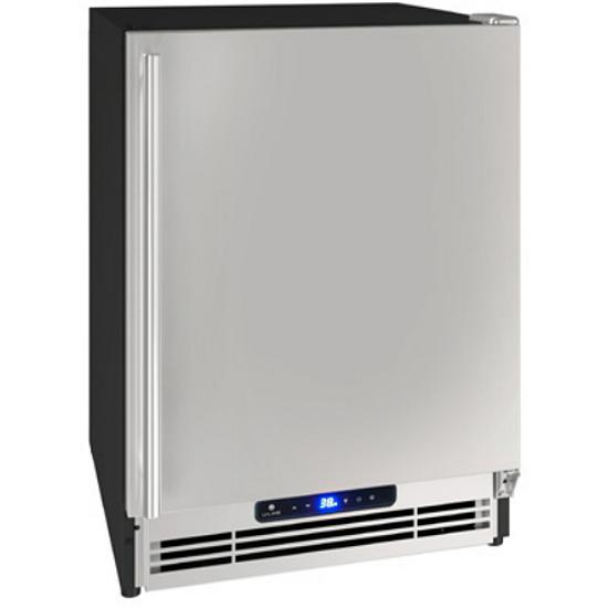 U-Line 21-inch, 2.1 cu.ft. Freestanding Compact Refrigerator with Ice Machine UARI121-SS01A