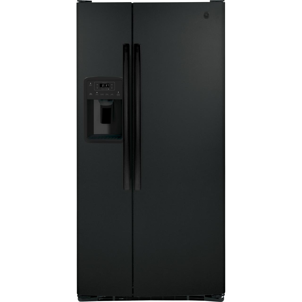 GE 33-inch, 23 cu. ft. Side-By-Side Refrigerator with Water and Ice Dispensing System GSS23GGPBB