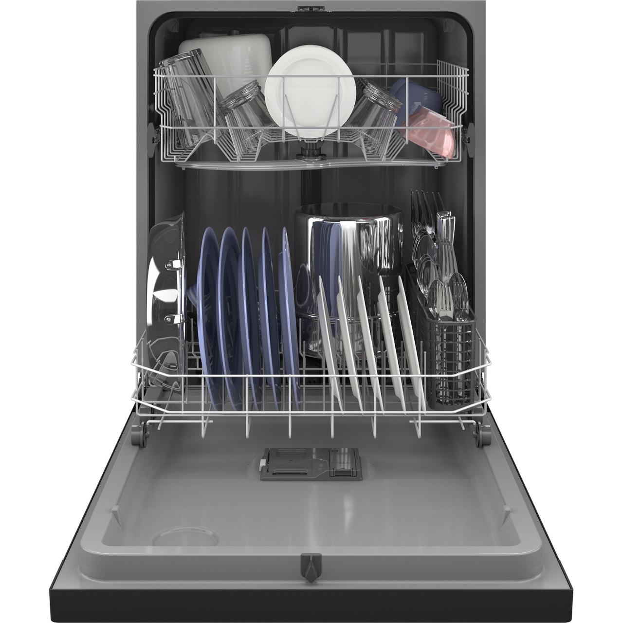 GE 24-inch Built-in Dishwasher with Hard Food Disposer GDF450PGRBB