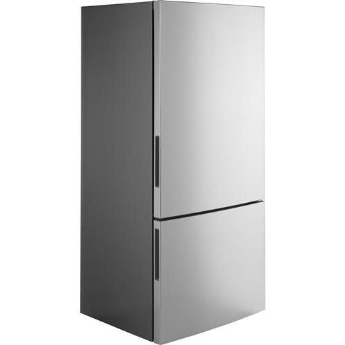 GE 32-inch, 17.7 cu.ft. Counter-Depth Bottom Freezer Refrigerator with LED Lighting GBE17HYRFS