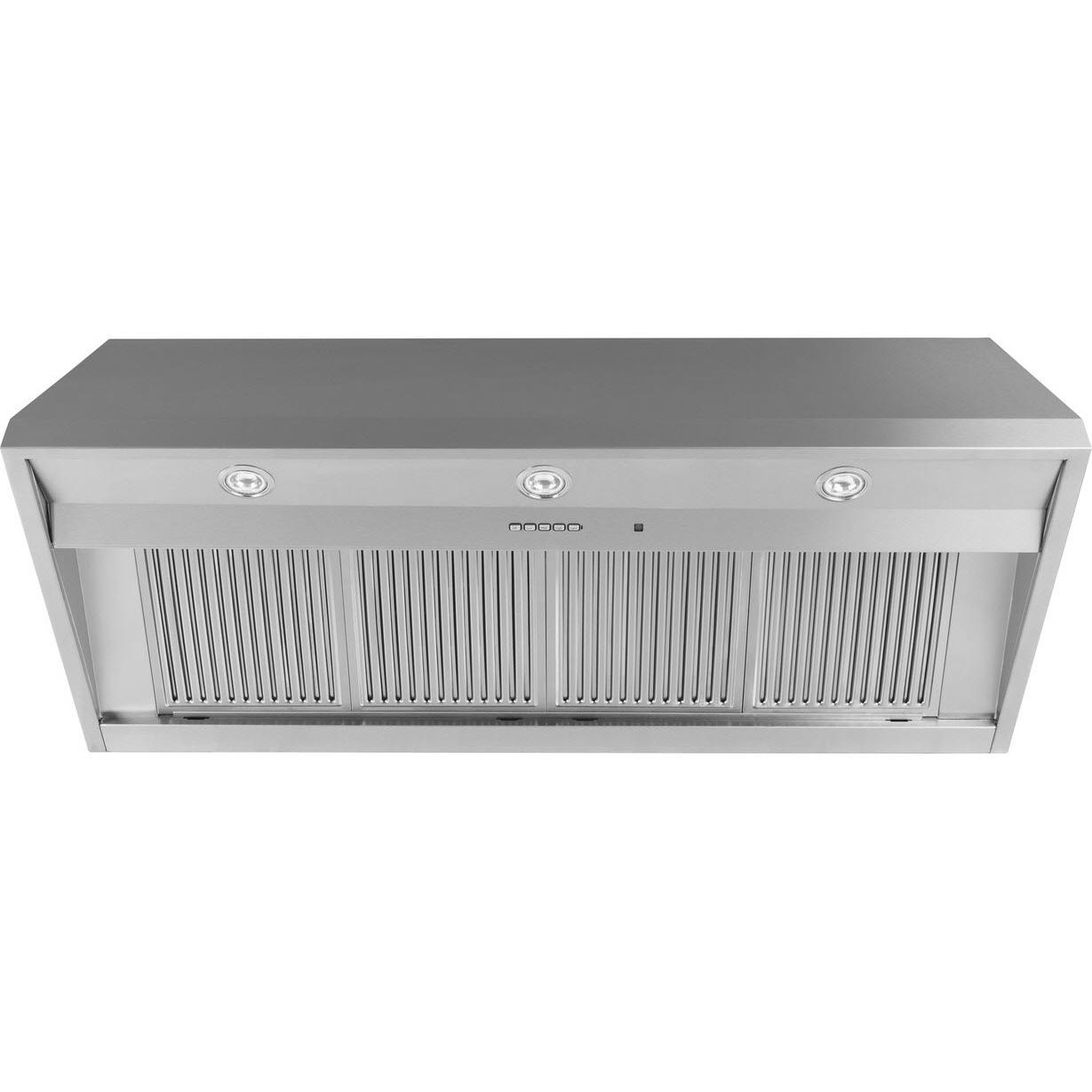 GE 48-inch Professional Series Wall Mount Range Hood with LED Lighting UVW9484SPSS