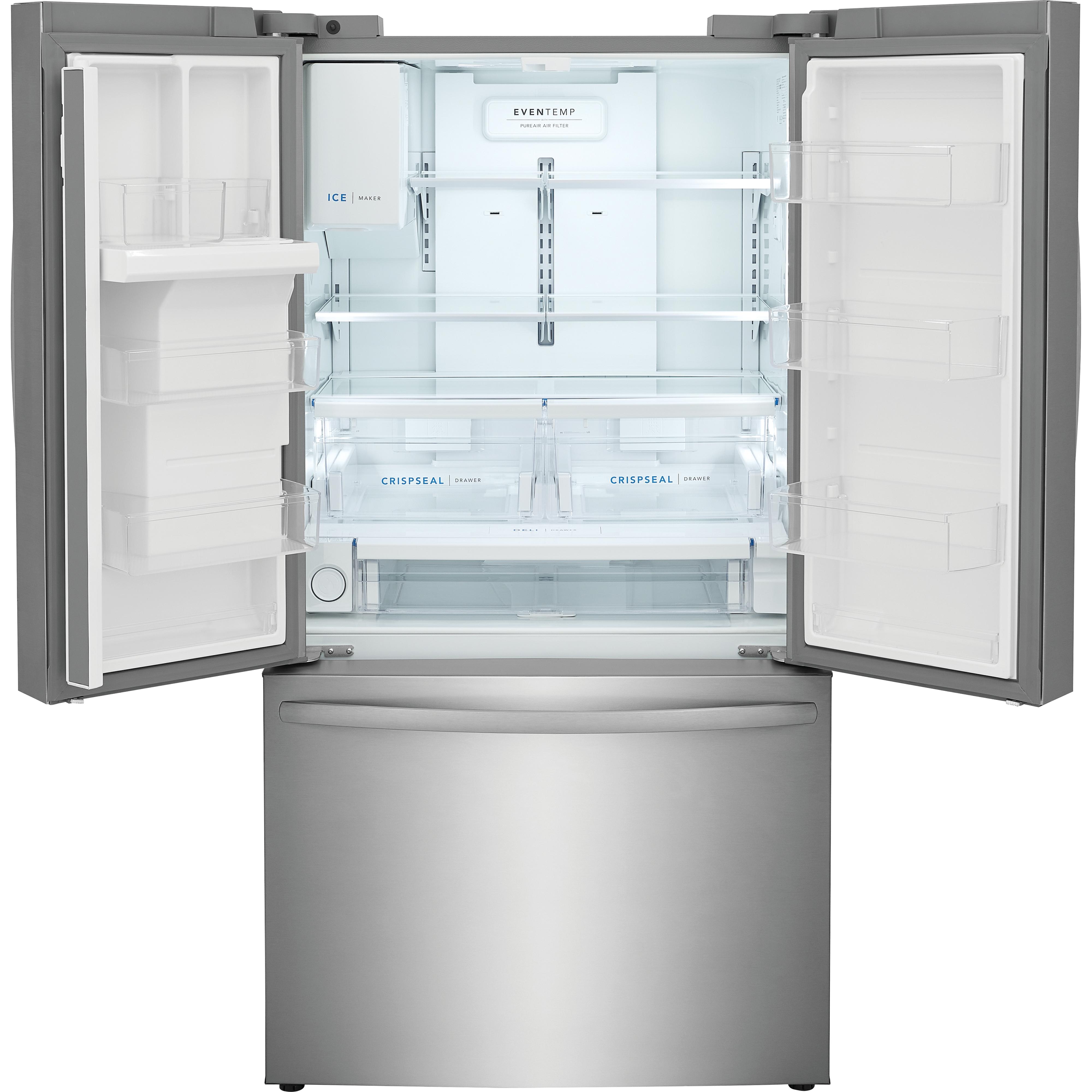 Frigidaire 36-inch, 27.8 cu. ft. French 3-Door Refrigerator with Dispenser FRFS2823AS