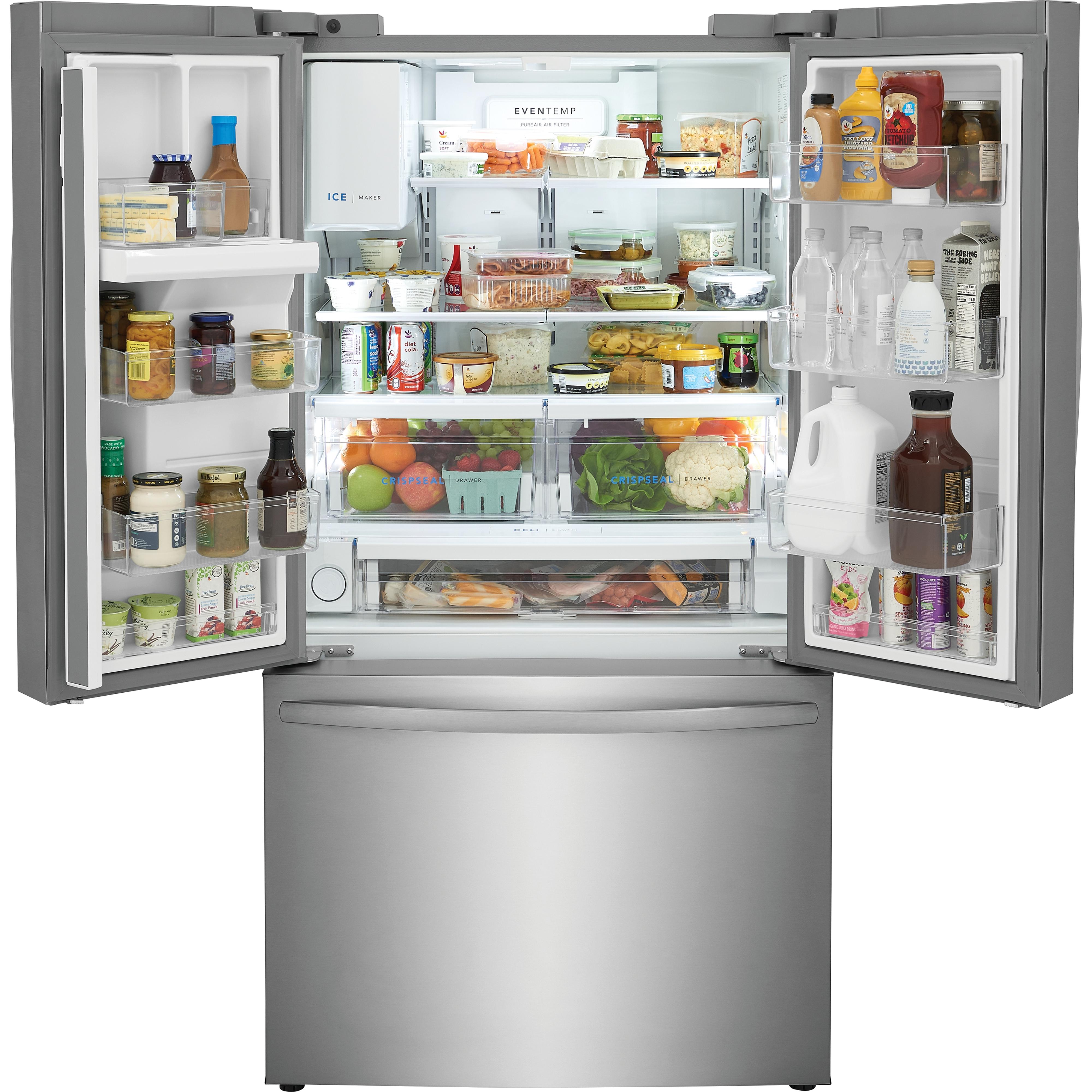 Frigidaire 36-inch, 27.8 cu. ft. French 3-Door Refrigerator with Dispenser FRFS2823AS
