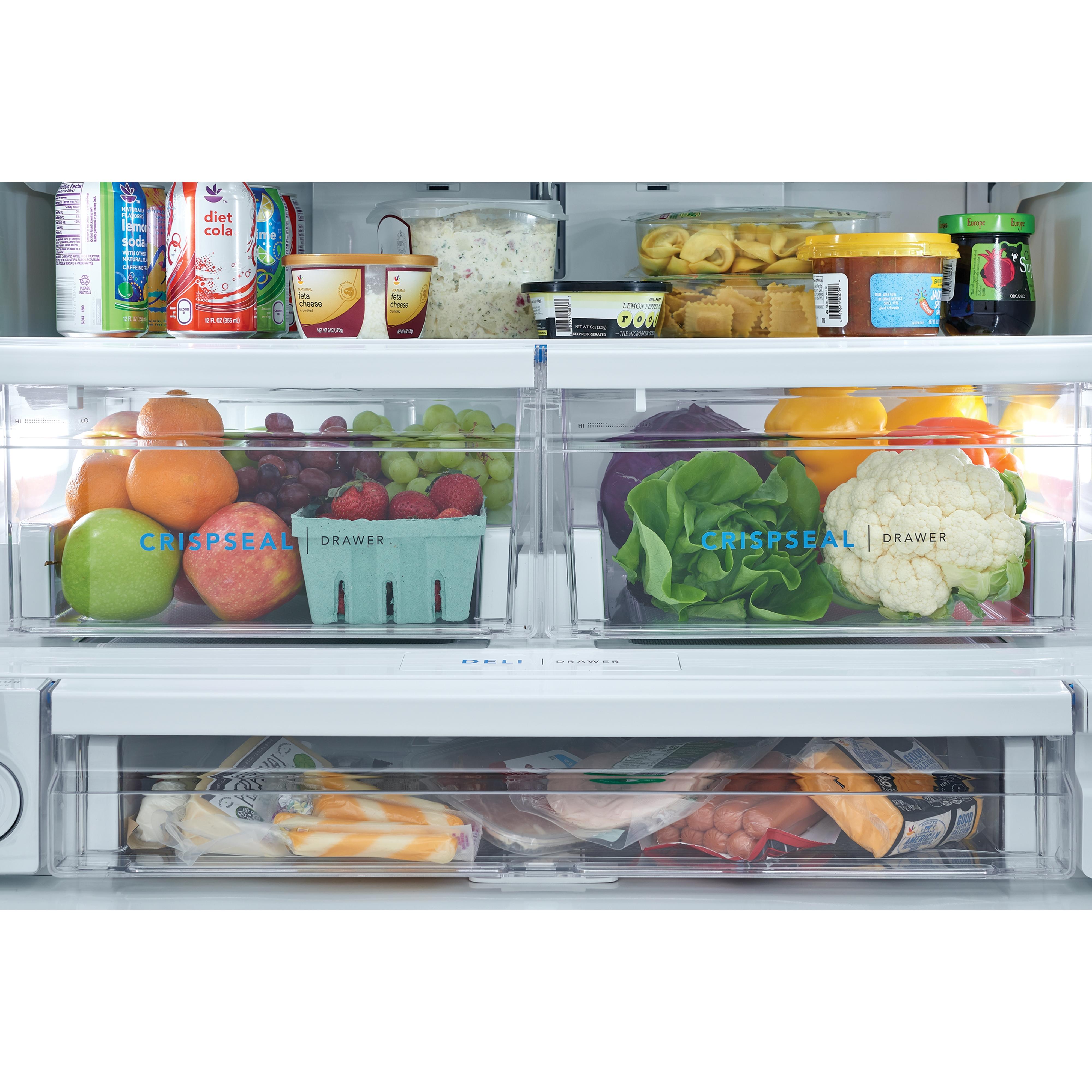 Frigidaire 36-inch, 22.6 cu. ft. French 3-Door Refrigerator with Dispenser FRFC2323AS