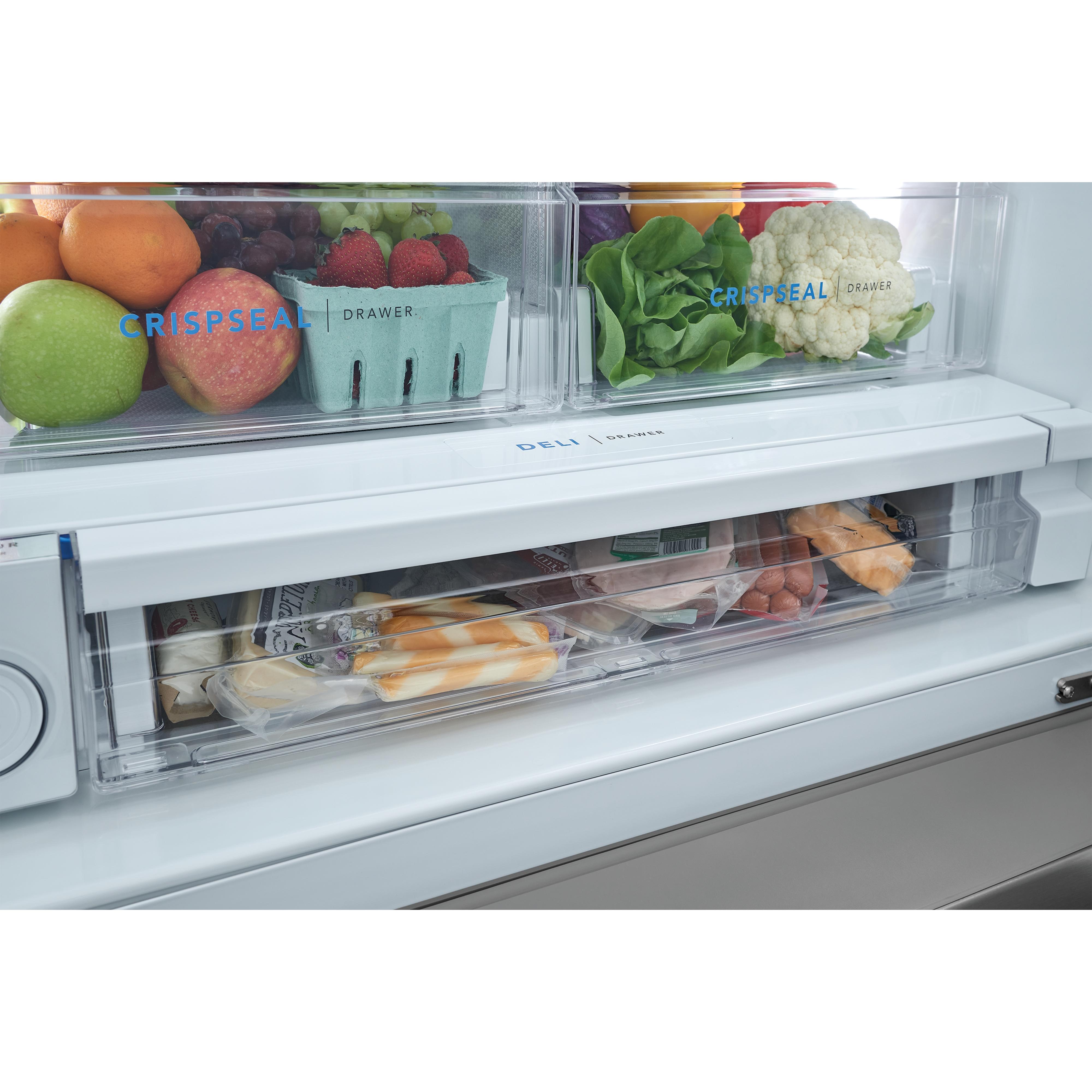 Frigidaire 36-inch, 22.6 cu. ft. French 3-Door Refrigerator with Dispenser FRFC2323AS