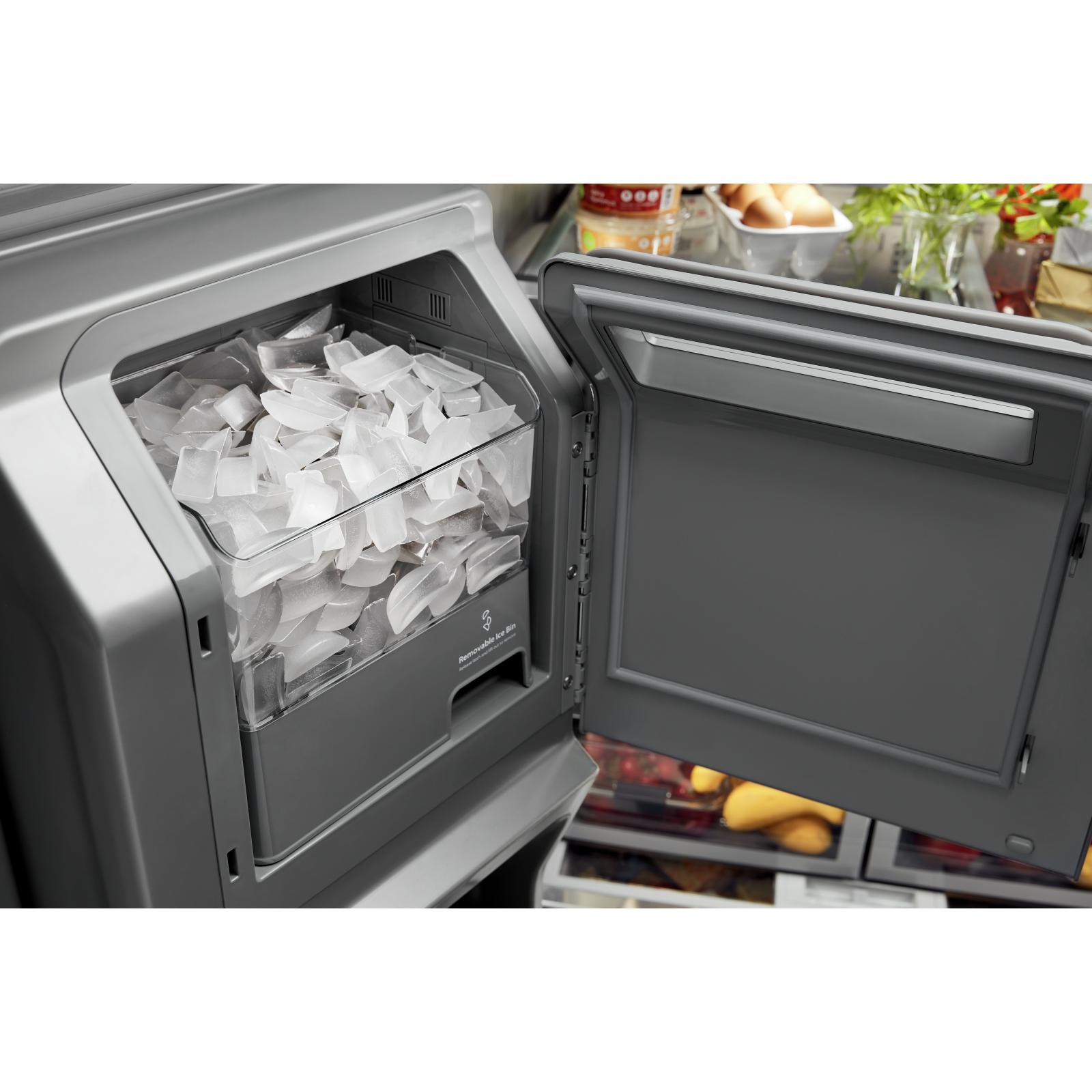 KitchenAid French 3-Door Refrigerator with External Water and Ice Dispensing System KRFF577KPS