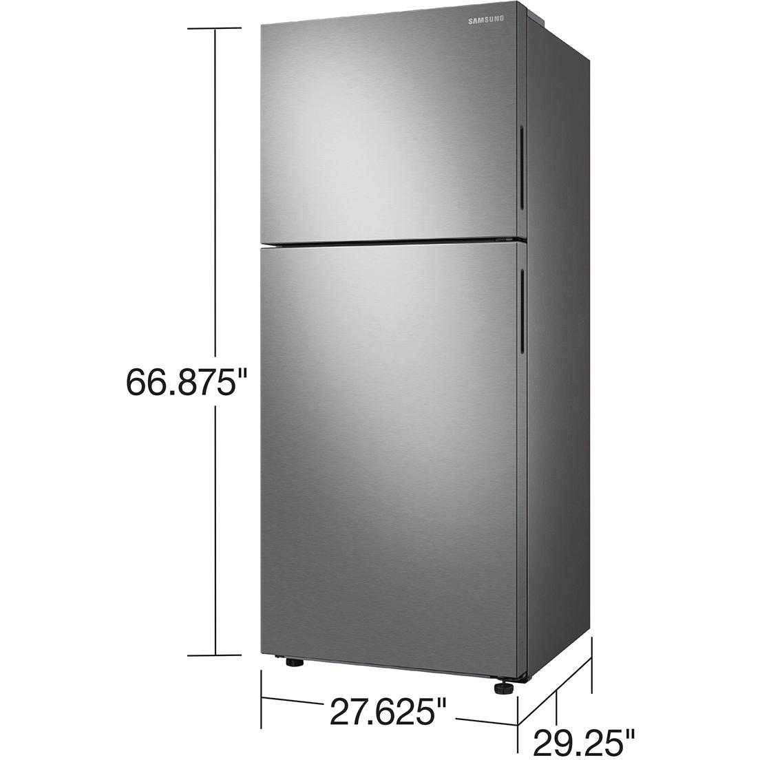 Samsung 28-inch, 15.6 cu.ft. Freestanding Top Freezer Refrigerator with True No-Frost Technology RT16A6195SR/AA