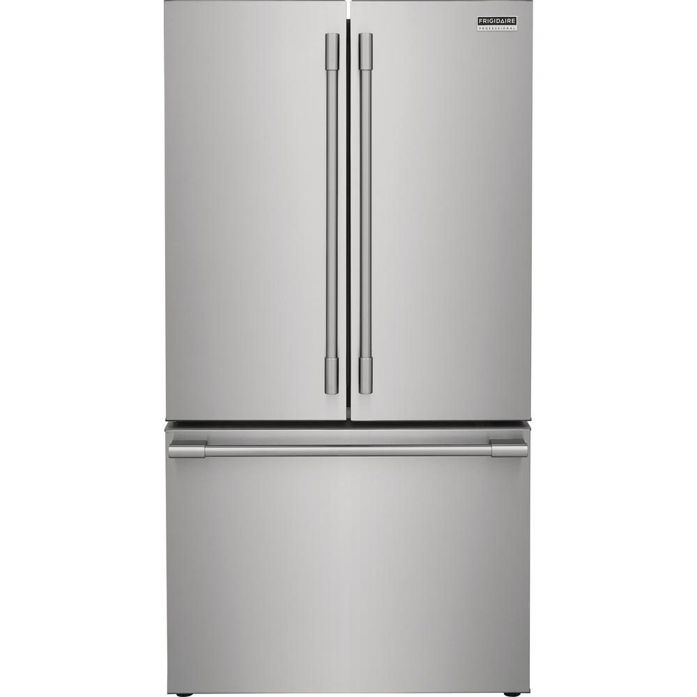 Frigidaire Professional 36-inch, 23.3 cu. ft. Counter-Depth French 3-Door Refrigerator with Digital Display PRFG2383AF