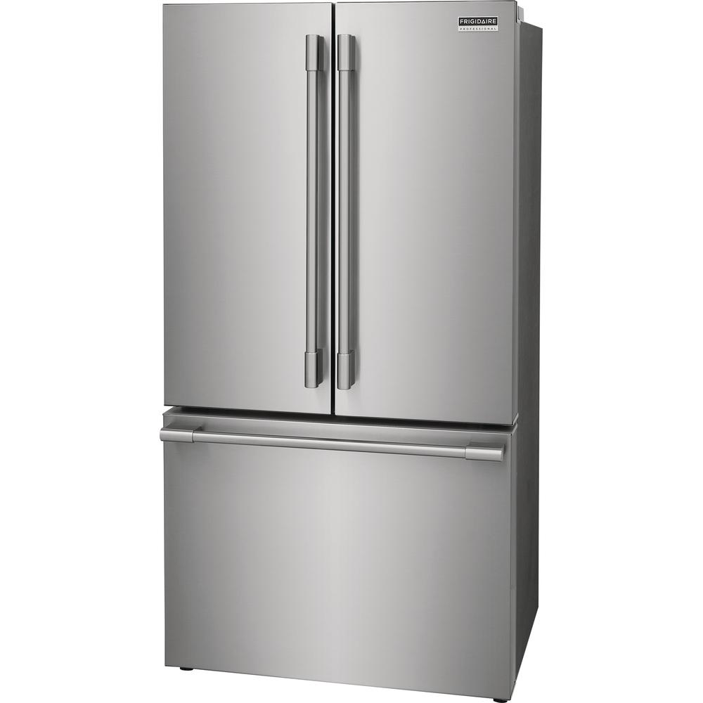 Frigidaire Professional 36-inch, 23.3 cu. ft. Counter-Depth French 3-Door Refrigerator with Digital Display PRFG2383AF