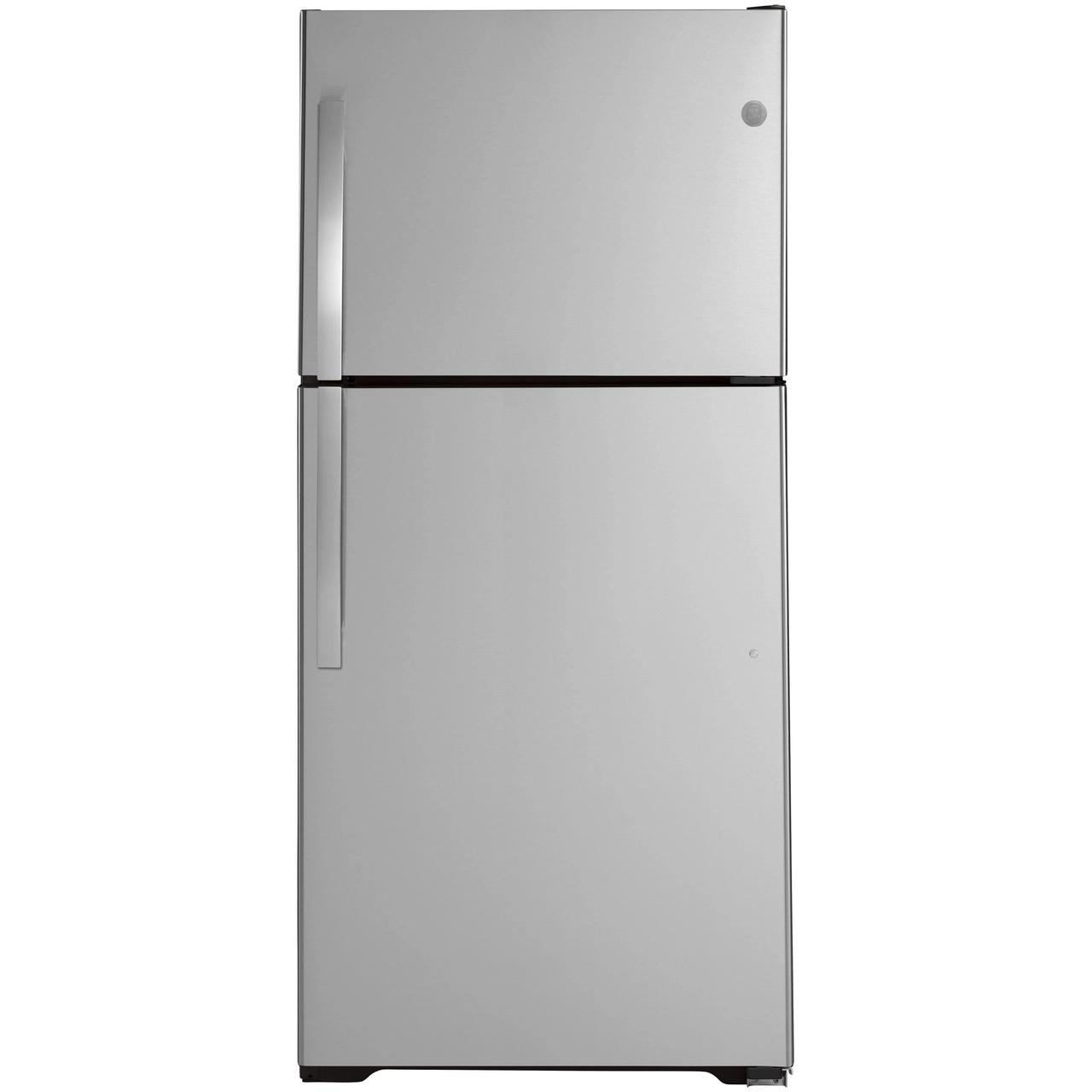 GE 33-inch, 21.9 cu.ft. Freestanding Top Freezer Refrigerator with Upfront Fresh Food Temperature Controls GTS22KYNRFS