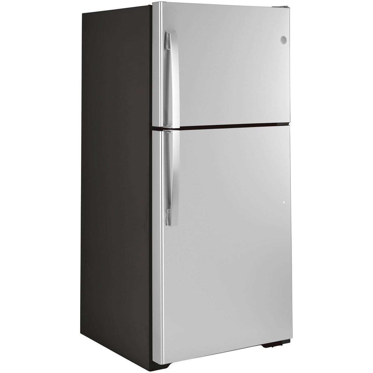 GE 33-inch, 21.9 cu.ft. Freestanding Top Freezer Refrigerator with Upfront Fresh Food Temperature Controls GTS22KYNRFS