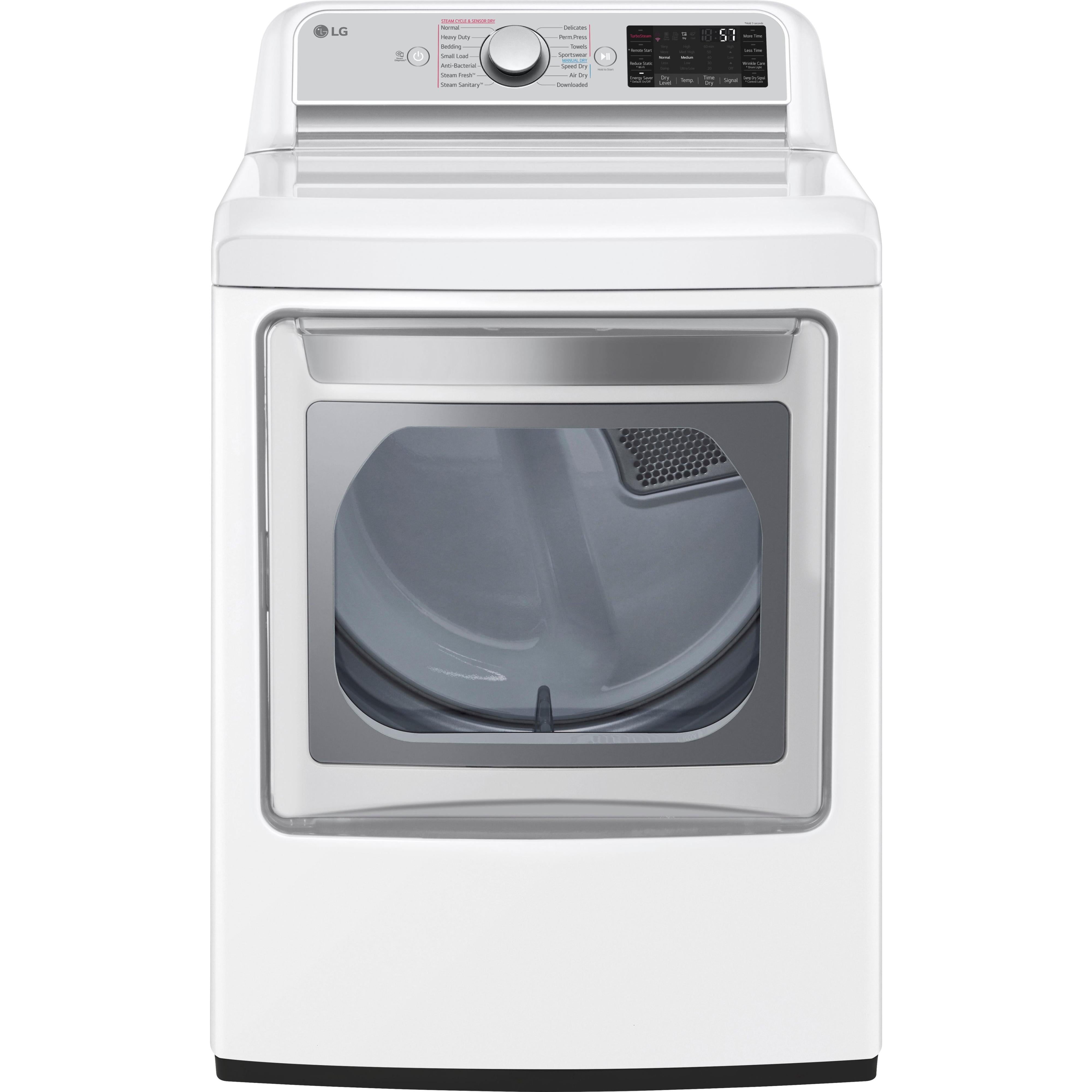 LG 7.3 cu. ft. Electric Dryer with TurboSteam? DLEX7900WE