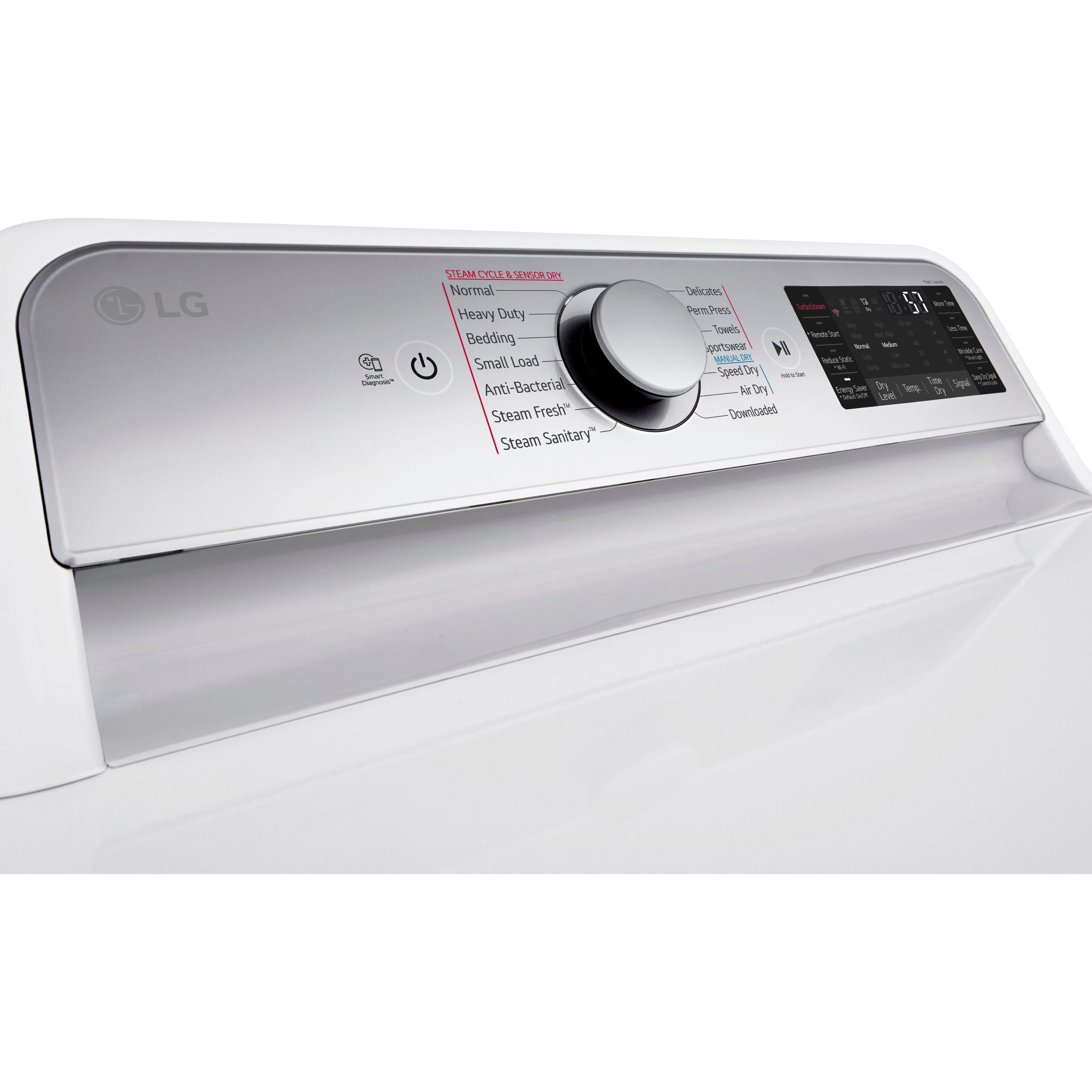 LG 7.3 cu. ft. Electric Dryer with TurboSteam? DLEX7900WE