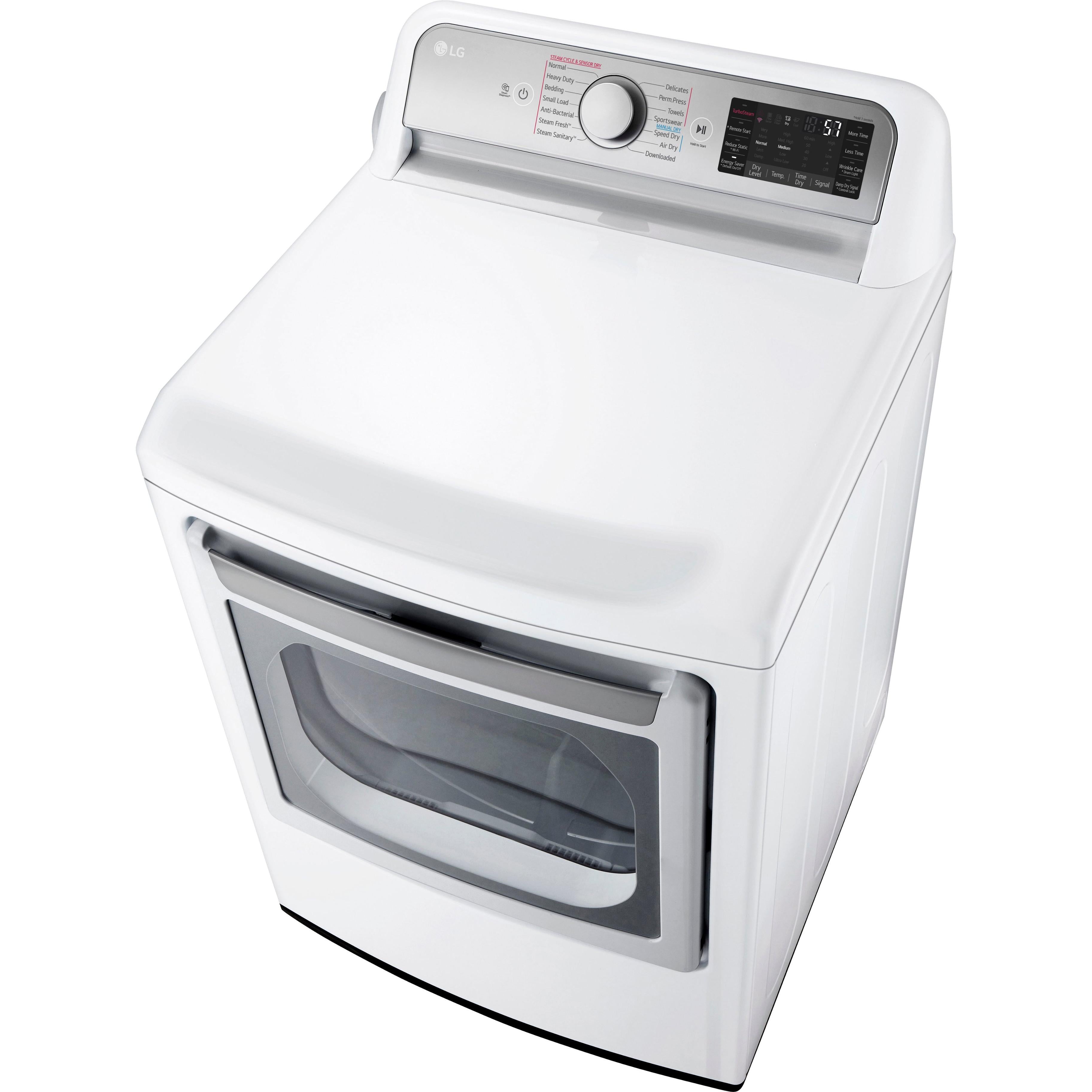 LG 7.3 cu. ft. Electric Dryer with TurboSteam? DLEX7900WE