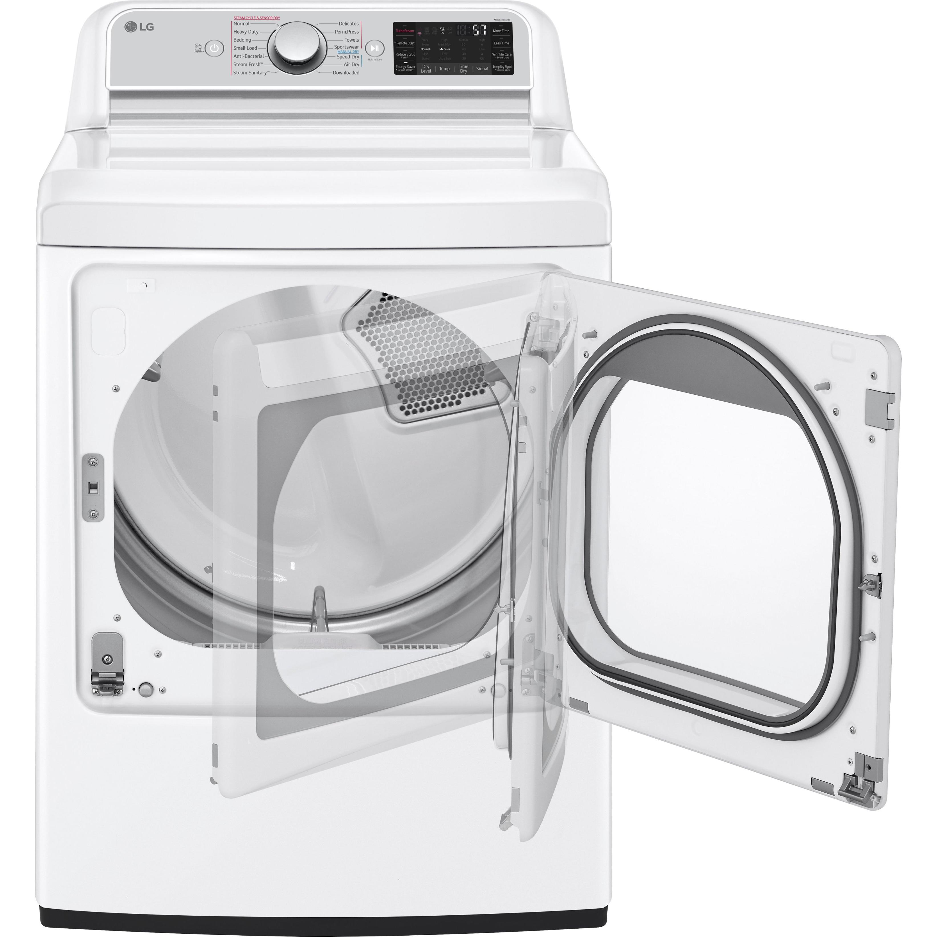 LG 7.3 cu. ft. Electric Dryer with TurboSteam? DLEX7900WE