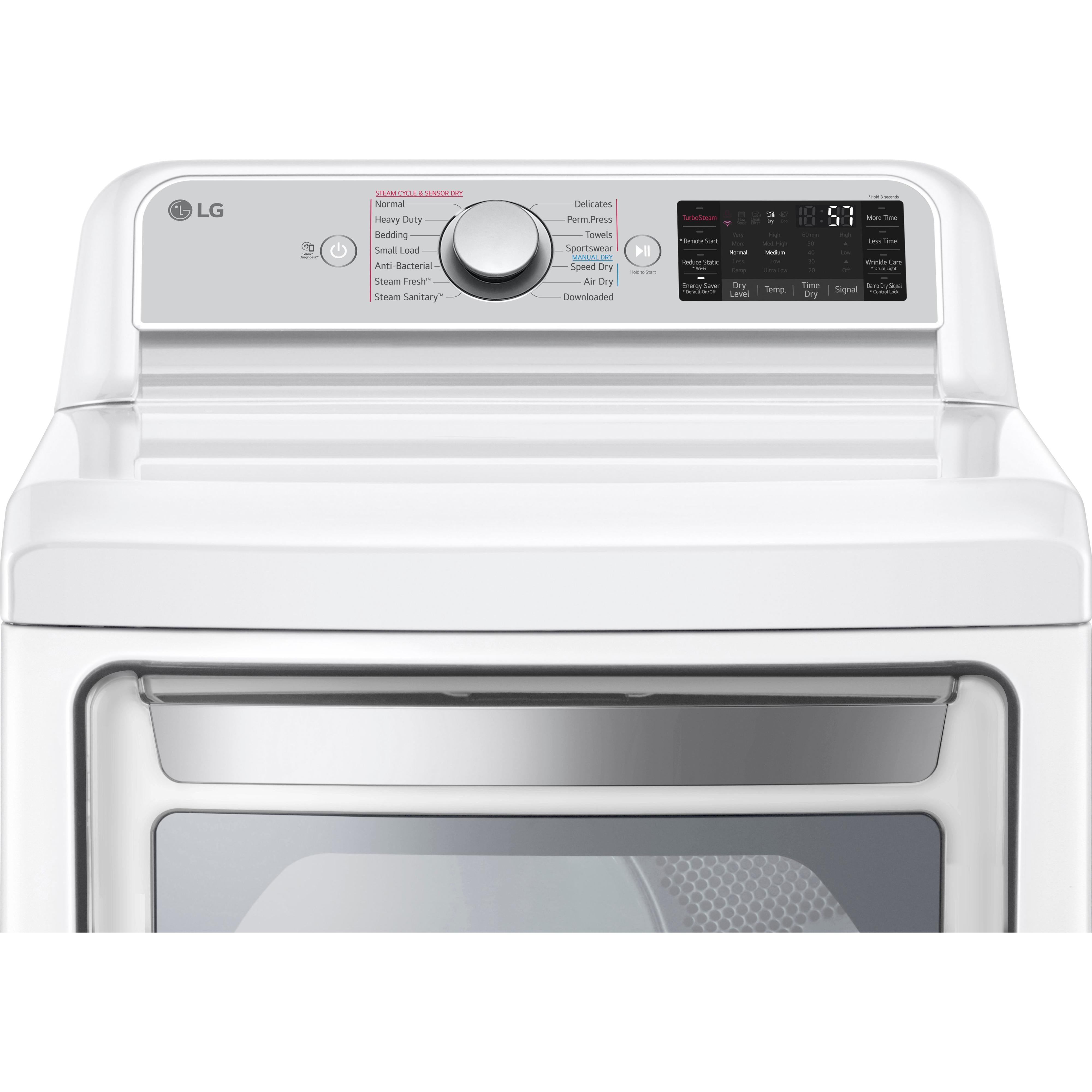 LG 7.3 cu. ft. Electric Dryer with TurboSteam? DLEX7900WE