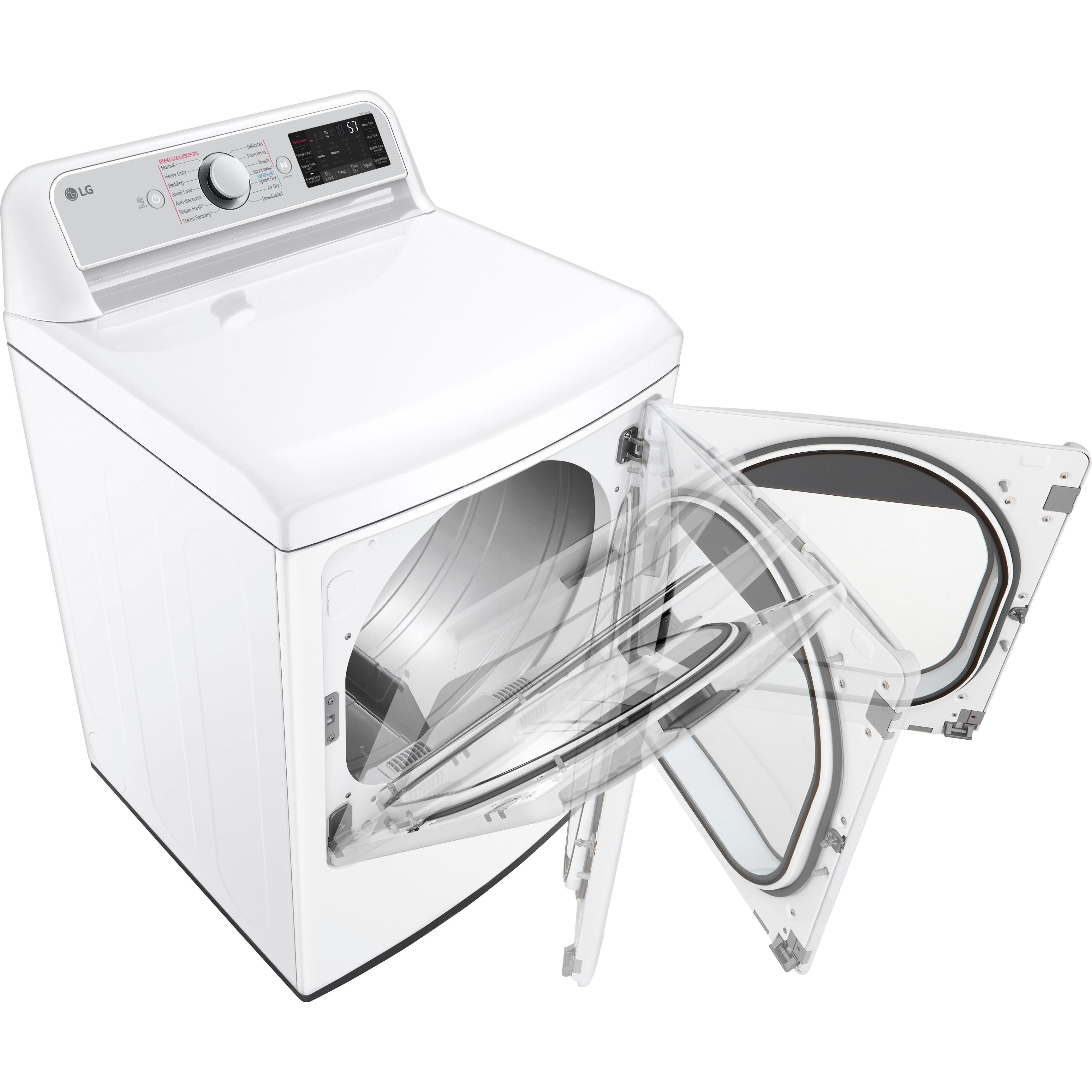 LG 7.3 cu. ft. Gas Dryer with TurboSteam? DLGX7901WE