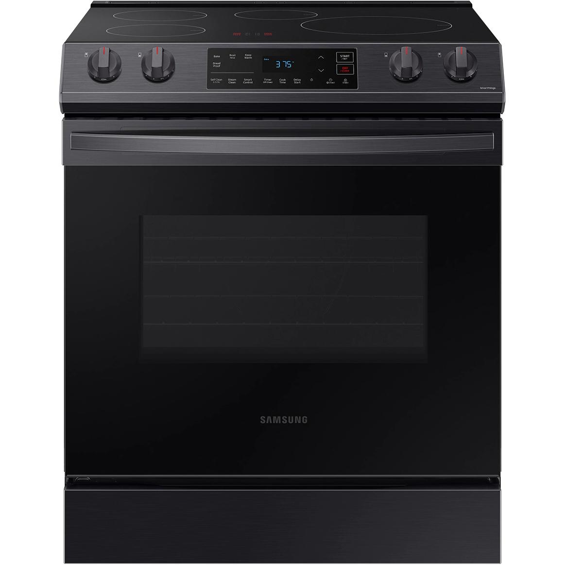 Samsung 30-inch Slide-in Induction/Electric Range with Self-Cleaning Oven NE63B8211SG